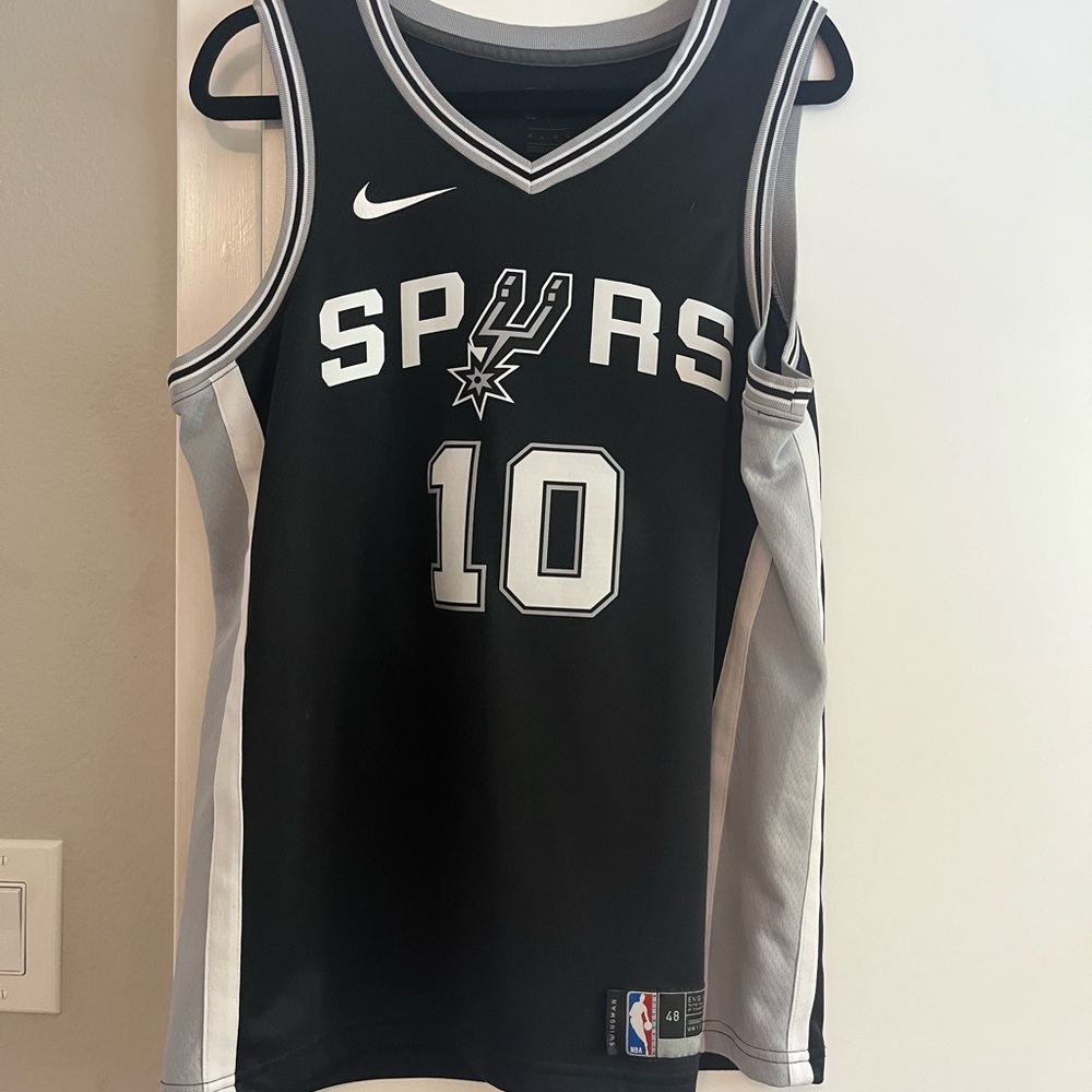 Nike Derozan Black and White Spurs Jersey